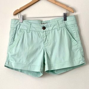 3/$22 BKE pastel mint green khaki shorts 28